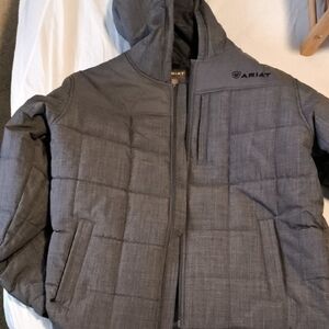 Ariat Charcoal Hooded Puffer Jacket